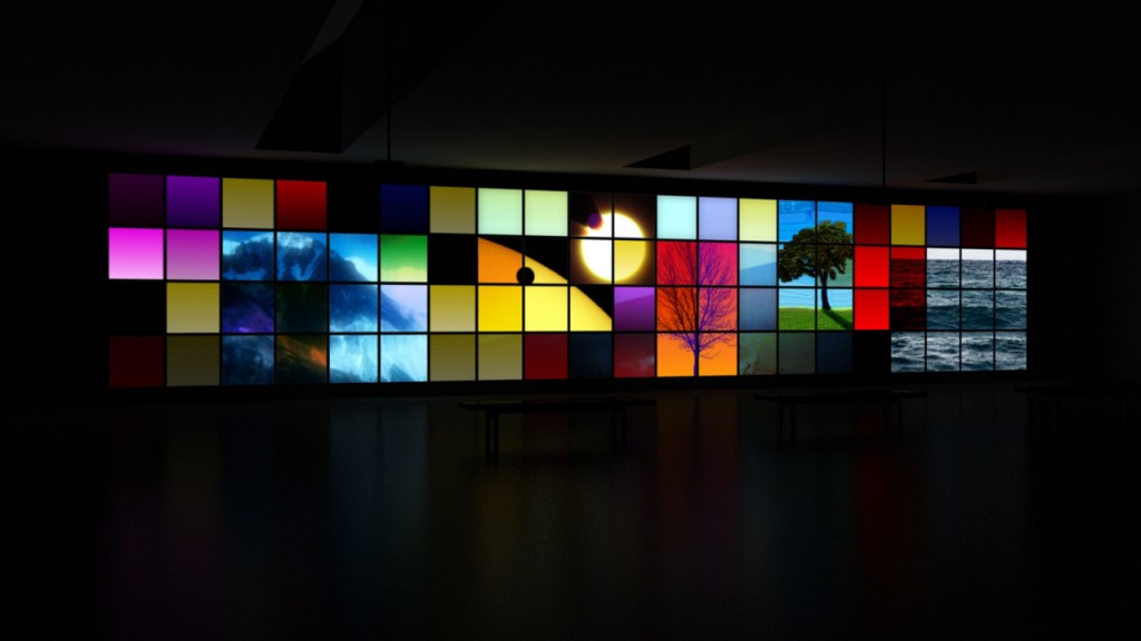 nfif_view_01 No Feeling is Final, 2009, 3 projection digital video wall with sound