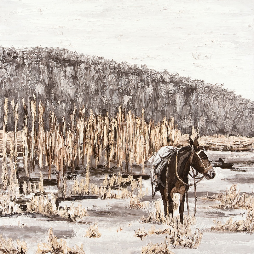 Winter Winter, 4' x 4', oil on canvas, 2009