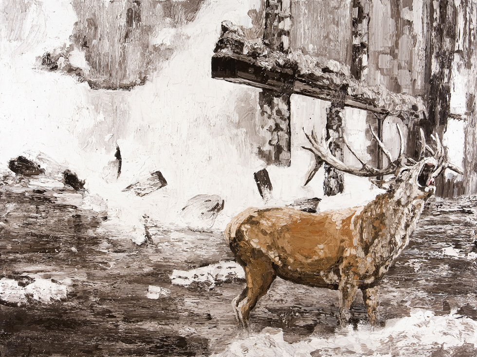 With Wings Spread With Wings Spread, 6' x 8', oil on canvas, 2010